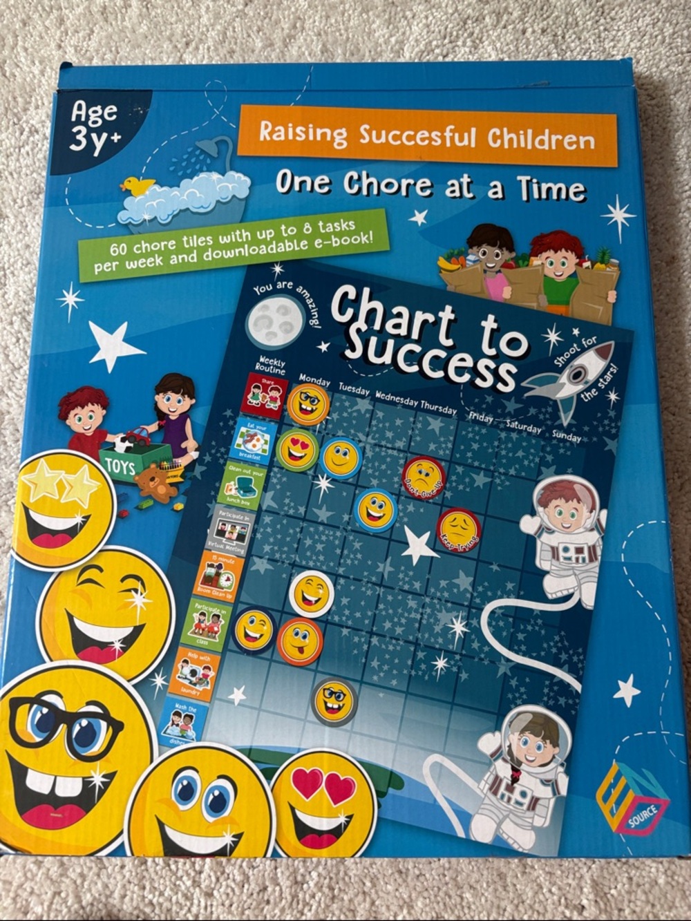 Kids Magnetic Chore Chart Reward System Chart to Success Complete